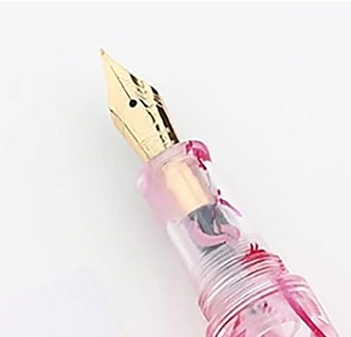 עט מזרקה מיני -צבעוני של ASDFGH עט מזרקה מיני 0.5 ממ ציפורן נייד דקלים קצרים שורף דיו כתיבת עט כתיבת עט