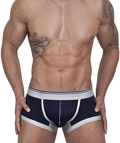 מכנסי בוקסר BMISEGM לגברים אורזים תחתוני אופנה תחתונים מכנסיים קצרים של גברים סקסיים תחתונים תחתונים מודפסים גברים שטוחים
