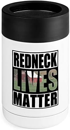 Redneck חי חומר כוס קרירה יותר מפלדת אל חלד מבודדת פחית מקרר מחזיק כוס עם מכסים לנשים מתנות גברים