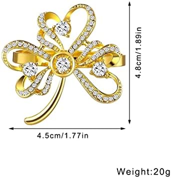 מחזיקי המפיות של יום XJJZS טבעת מפית ריינסטון לעיצוב שולחן מסיבות חתונה