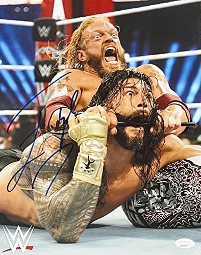 WWE בלעדי קצה חתום על חתימה 11x14 אימות JSA 2 - תמונות היאבקות חתימה