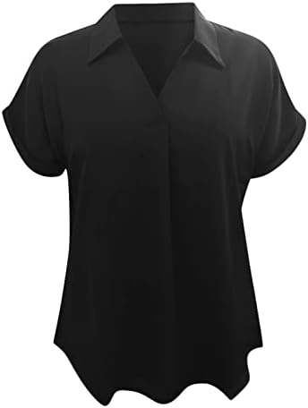 לנשימה קיץ חולצות ארוך שרוול רופף בכושר רגוע מוצק צוות צוואר טרנדי מקרית חולצות לנשים