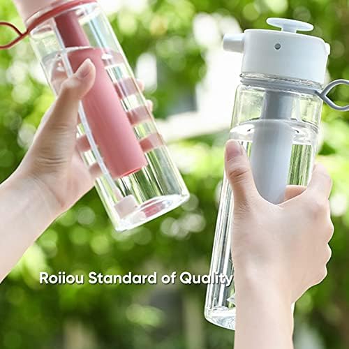 בקבוק מים ROIIUOU עם ריסוס ערפל-ספורט ערפל בקבוק מים 2 ב -1 ב -1 ו -1 פונקצית SIP עבור הידרציה חיצונית רכיבה על