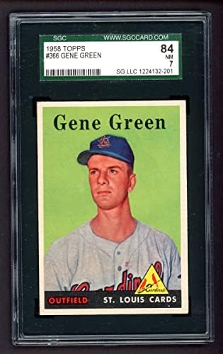 1958 Topps 366 Gene Green St. Louis Cardinals SGC SGC 7.00 קרדינלים