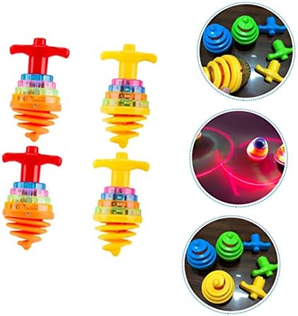 צעצועים טויביים 4 יחידים צבעוניים מהבהבים צעצועים עליונים לילדים לילדים צעצועים בצעצועים בתפזור