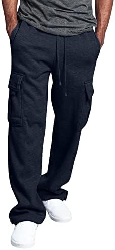 מכנסי מטען לגברים של Winwintom מכנסיים אתלטיים גדולים וגבוהים מכנסיים מכנסיים מכנסיים מכנסיים מרובי כיסים