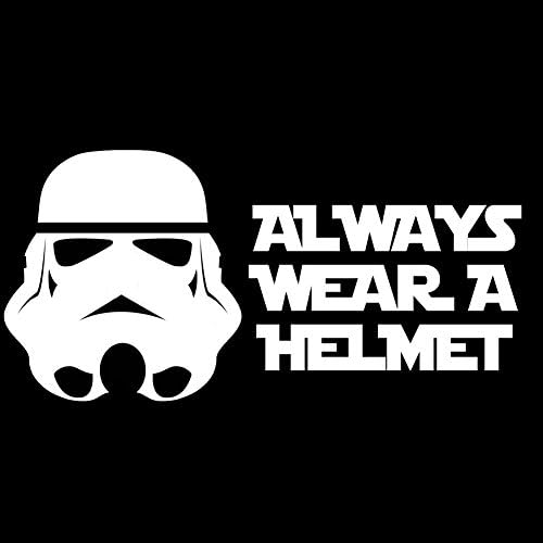 StormTrooper מצחיק תמיד חובש קסדה מדבקה מכונית מדבקה 6