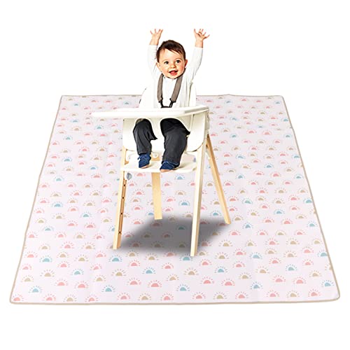 תינוק כיסא רצפת מחצלת, 43.3 איקס 43.3 ב תכליתי נייד עמיד למים אנטי להחליק מזון לשפוך בלגן מחצלת לבית חיצוני פיקניק