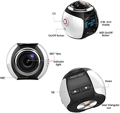 Lovepet 360 מצלמת ספורט פנורמית, DV Sports, מצלמת מציאות מדומה VR, מקליט נהיגה פנורמי 360, 505050 ממ