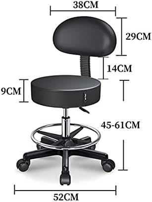 בר שרפרף שיער כיסא מסתובב כיסא מתכוונן מעלית שרפרף הידראולי מסתובב שרפרף ספא קעקוע פנים עיסוי סלון / ירוק