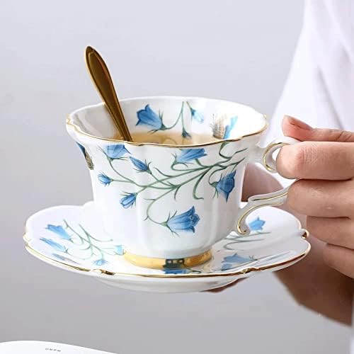 עצם TDDGG סין סין אחר הצהריים כוס תה קרמיקה כוס קפה קפה אלגנטי כוס תה כוס צלוחית מתלה