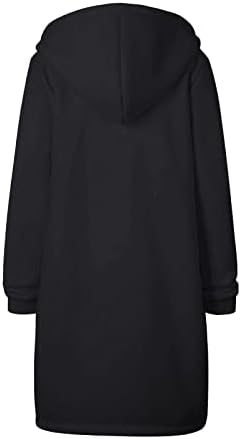 מעיל ברדס לנשים אופנה בצבע אחיד בתוספת גודל גודל פליס הכנס כיס רוכסן ז'קט סווטשירט סווטשירט מזדמן
