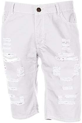 מכנסיים קצרים של Xiloccer לגברים 2021 מכנסי מטען לגברים קצרים קיץ חור כושר מזדמן קרוע מכנסי מכנסי ספורט מכנסיים מתנה