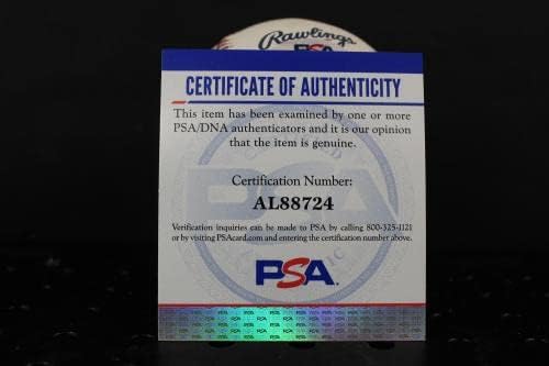 רג'י סמית 'חתמה על חתימת בייסבול אוטומטית PSA/DNA AL88724 - כדורי חתימה