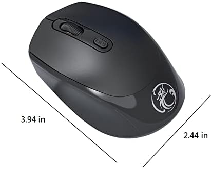 5.1 + 2.4 גרם חרישי אלחוטי עכבר עם מקלט נייד מחשב עכברים למחשב לוח שולחן
