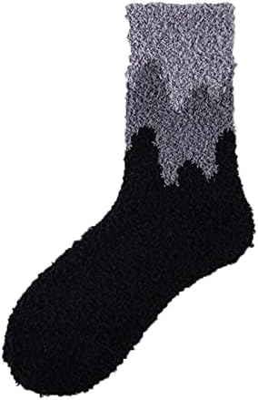 גרבי גרביים מטושטשות נעלי בית חורפיות בקתה חורפית בקתת אלמוגים רכים חמים פליס נוח הדפסת גל גרביים ביתי גרביים