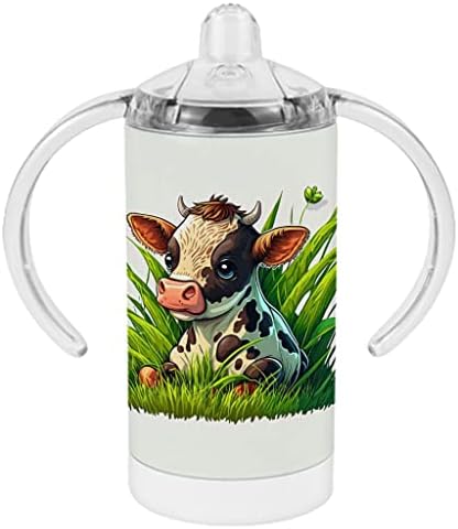 חוות בעלי החיים קש כוס-פרה עיצוב תינוק קש כוס-חמוד הדפסת קש כוס
