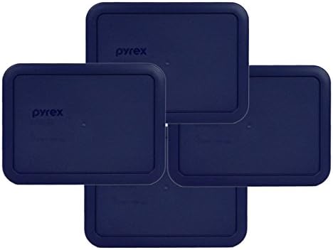 פיירקס 7210-מחשב 3-כוס כחול פלסטיק מזון אחסון מכסה, תוצרת ארה ב-4 מארז