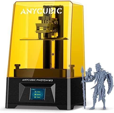 Anycubic Photon M3 מדפסת 3D של שרף 3D, 7.6 '' LCD SLA UV 3D מדפסת שרף עם מסך 4K+ מונוכרום, סרט מגן, הדפסה מהירה, מקסימום הדפסת