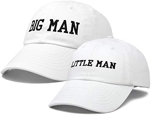 דליקס איש גדול איש קטן כובע אב אבא תואם מתנות כיף כובע