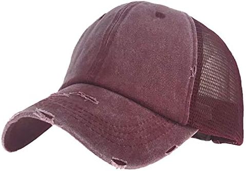 בציר שטף כותנה רשת בייסבול כובע במצוקה כותנה אבא כובע בייסבול כובע יוניסקס מתכוונן פולו נהג משאית בארה ' ב