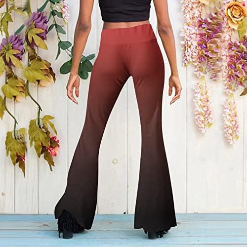 מכנסי טרניעה של מיאשוי פטיט לנשים אורך נשים מלאות מכנסיים מזדמנים מתלקחים רגל מותניים גבוהים מכנסיים מזדמנים