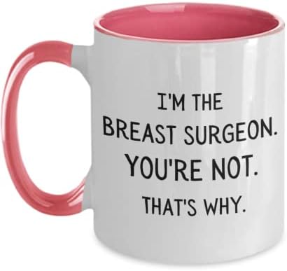מנתח שד ספל מנתח שד קפה כוס רפואי רופא פלסטיק מנתח מצחיק שד מנתח ציטוט אני את שד מנתח אתה לא זה למה