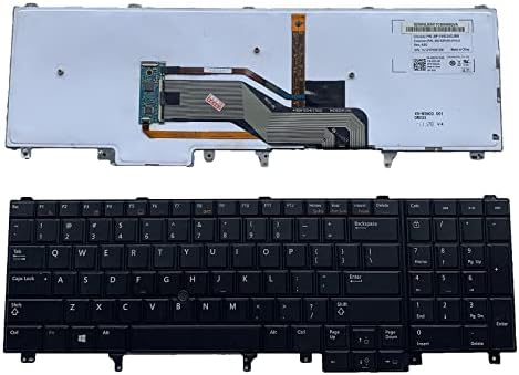 החלפת מחשב נייד נייד פריסה אמריקאית עם הצבעה עם מקלדת תאורה אחורית עבור קו רוחב דל ה5520 ה5530 ה6520 ה6530 ה6540 ה6540