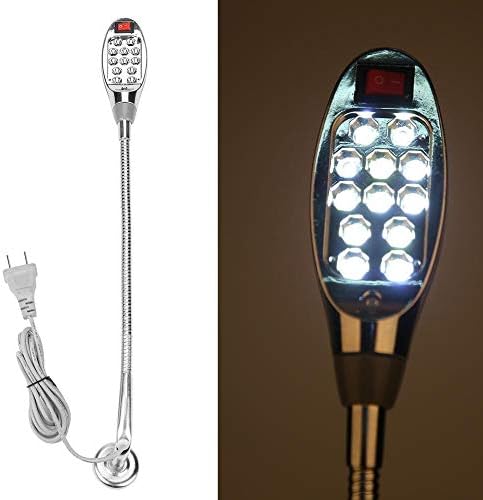 מכונת תפירה של וולפונט אור נורית LED גמישה מנורת גוונו גמיש 1W מכונת תפירה LED אור עבודה מתכווננת מנורת שולחן