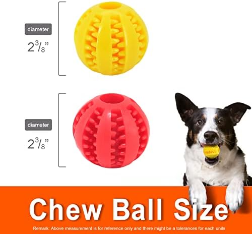 מפצל רצועה כפולה של כלב כפול עם 2 אריזות צעצוע של כדור כלבים