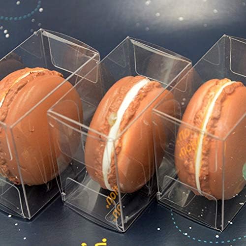 10 יחידות שקוף אחת מקרונים אחסון קופסות פלסטיק סוכריות אריזה תיבת ספקי צד סוכריות שוקולד עוגיות סופגנייה
