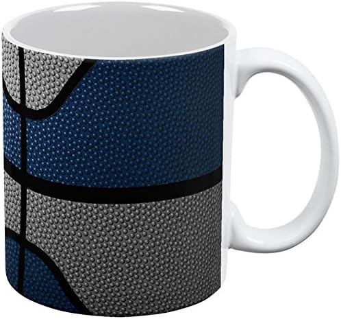 אליפות ישן באליפות כדורסל כחול כחול ואפור בכל רחבי קפה ספל לבן סטנדרטי בגודל אחד