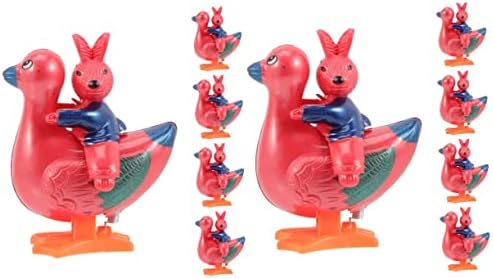 Nolitoy 10 PCS שעון ארנב ארנב רכיבה על צעצועי ארנב צעצועי ארנבות צעצועים של ארנבים צעצועים שולחניים צעצועים