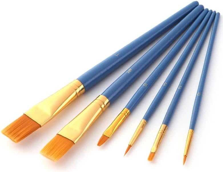 BHVXW מברשות צבע שיער ניילון מקצועי עט שמן צבעי מים ציור ציור מברשת עטים