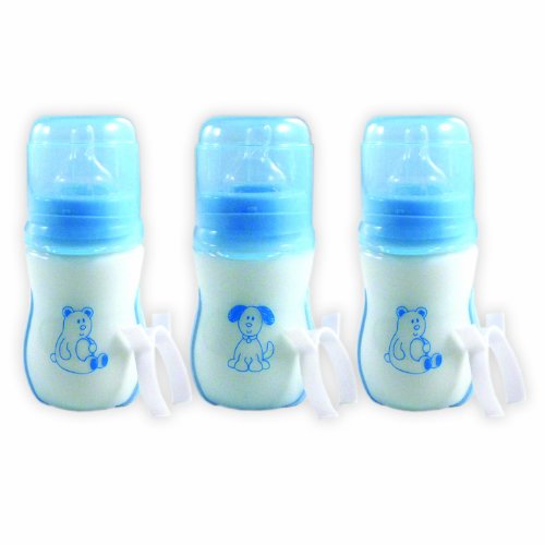 בקבוקי תינוקות מעקרים את עצמם ללא נורטריה, כחול, 3 מארז