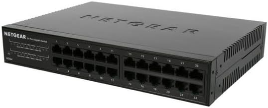 NetGear 24 Port Gigabit Ethernet מתג רשת לא מנוהל-שולחן עבודה, קיר או Rackmount, פעולה שקטה, מפצל אתרנט, Plug-and-Play