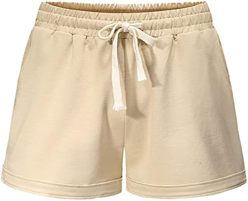 איך נשים משרטטות מכנסיים קצרים בקיץ המותניים הקיצוניים המותניים הקצרים המריצים מכנסיים אתלטים עם כיסים