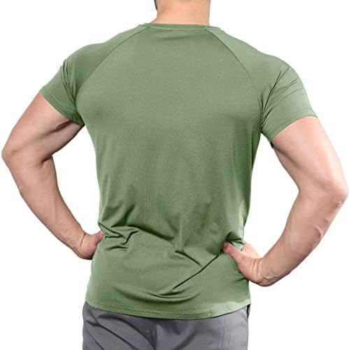 CTU Mens Mens אופנה אתלטית ספורט חולצות טריקו חולצות שרוול קצר אימון