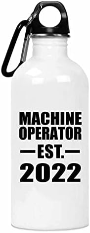 Designsify Apperator Machine הוקמה EST. 2022, 20 Oz בקבוק מים כוס מבודד מפלדת אל חלד, מתנות ליום הולדת יום הולדת חג