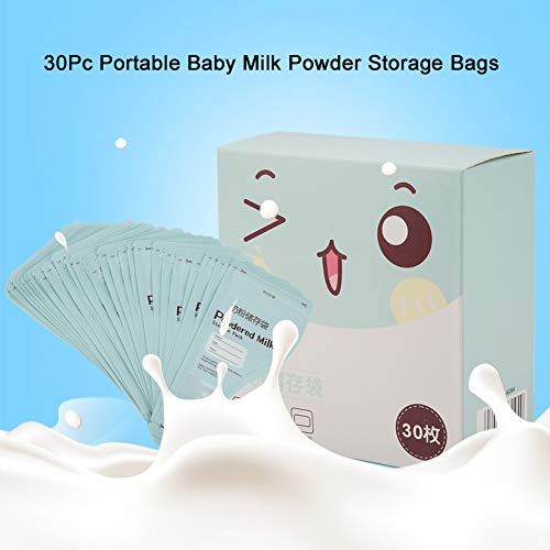 תינוק חלב אבקת תיק, 30 יחידות נייד תינוק האכלת חלב אבקת אחסון שקיות חד פעמי חלב אבקת שקיות