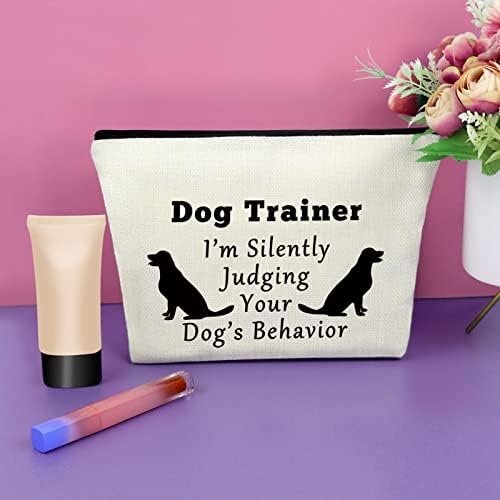 כלב מאמן מתנות לנשים כלב מאמן הערכה מתנות איפור תיק תודה לך מתנות כלב אוהבי מתנה לחבר קוסמטי תיק יום הולדת