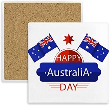 אוסטרליה טעם דגל שמח וכוס רכבת ספל ספל ספל סופג אבן סופגת למשקאות 2 יחידות מתנה