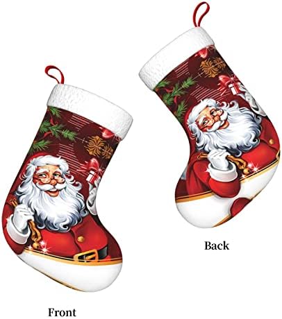 סנטה קלאוס חג המולד מתנות חדש שנה חג המולד יום דקורטיבי גרבי תליית חג המולד גרביים