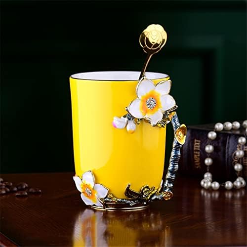 N/A ספל קרמי בסגנון אירופי עם כיסוי כף זוג כוס שתייה כוס משרד כוס כוס אמייל כוס תה כוס תה