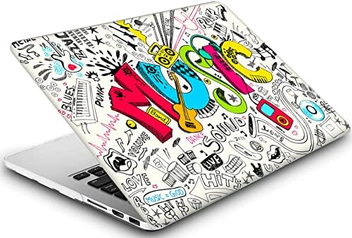 פגז מחשב נייד מוסיקה יצירתית תואמת ל- MacBook Pro 16 אינץ 'מארז 2019 2020 שחרור A2141 עם סרגל מגע ומזהה מגע,