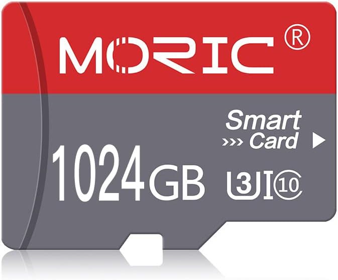 כרטיס מיקרו 1 טרה-בתים עם מתאם 1024 ג ' יגה-בייט במהירות גבוהה כרטיס זיכרון 10 לסמארטפון, מצלמה ומזלט