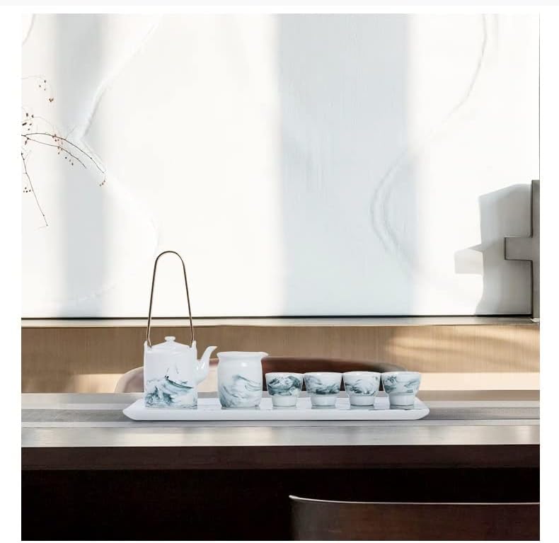 סט קרמיקה סט קרמיקה סט קישוט מלון חדר תה שולחן תה שילוב קישוט רך (צבע: A, גודל