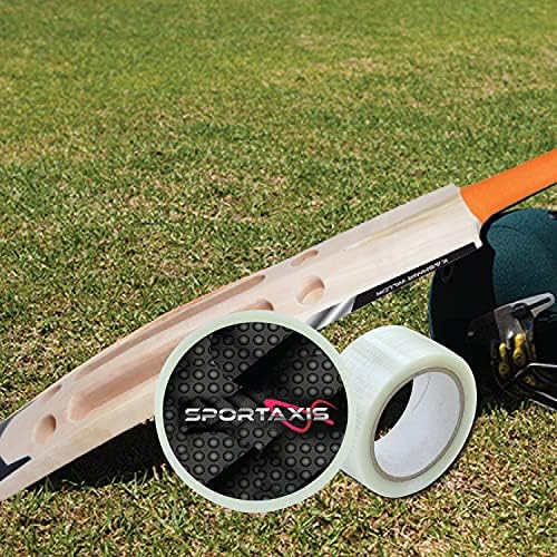 גליל קלטת עטלף של Sportaxis Cricket לביצועים משופרים ושבץ טוב יותר - קלטת הוכחת מים אנטי סדק עם רוחב 2 אינץ '