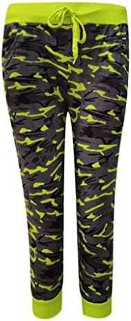 מכנסי קפרי יוגה של ZSDVBZS של נשים עם כיסים אימון רופף חותך חותלות מותניים גבוה