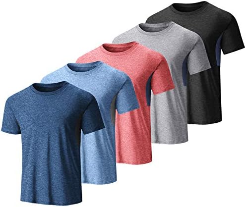 קופנדי גברים של 3-5 חבילה ביצועים מהיר יבש חולצות לחות הפתילה פעיל ספורט טי חולצות